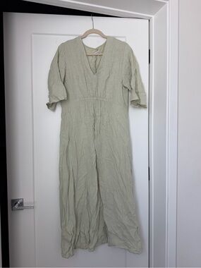 Zara Light Sage Green Midi Dress